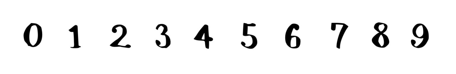 かわいい数字フォントを集めました。【商用可・無料】 | デザナル